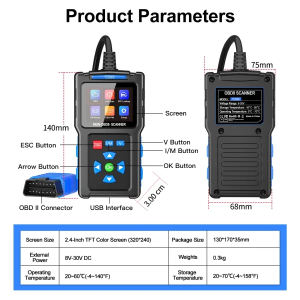 Professional OBD2 Scanner with Live Data