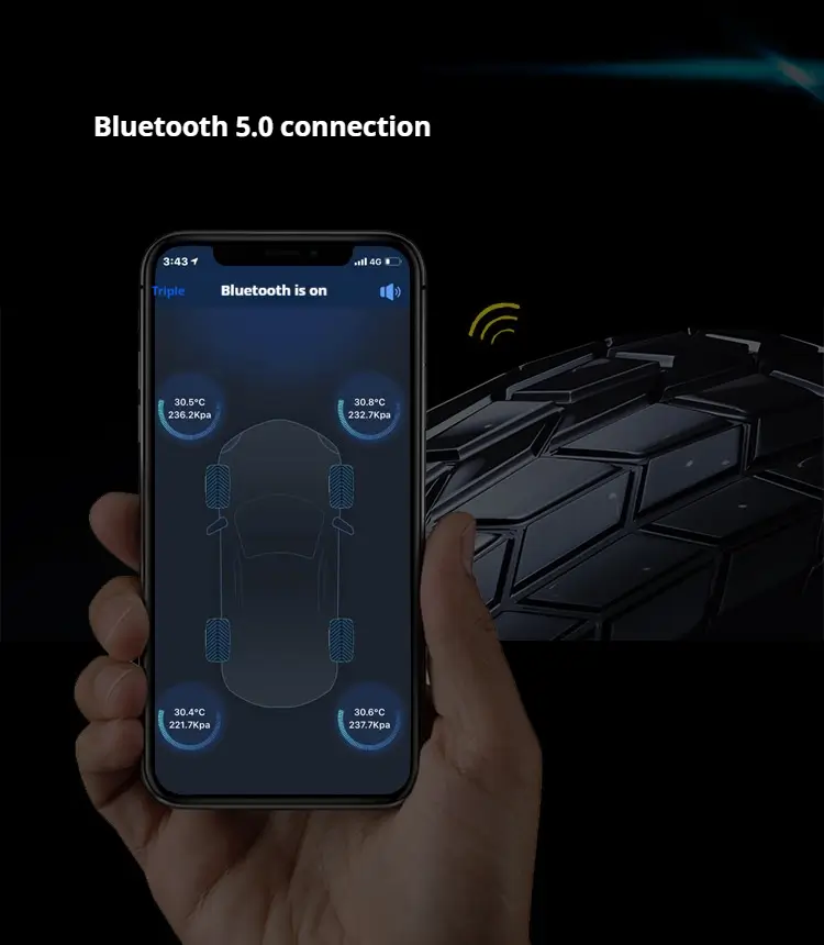 bluetooth 5.0 connection for wireless TPMS