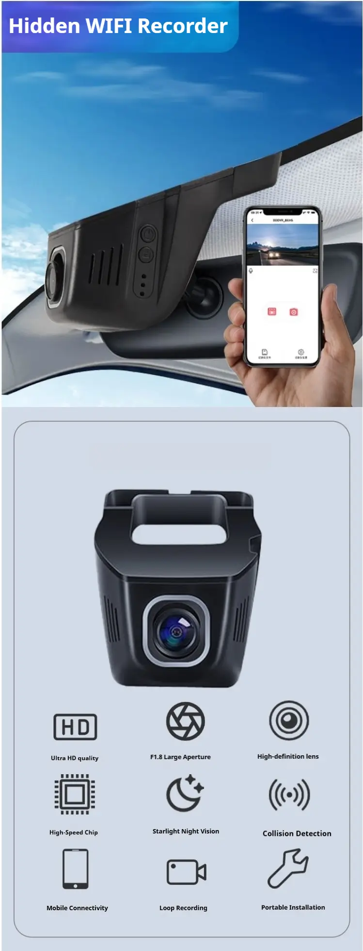 dash cam WiFi Brazil